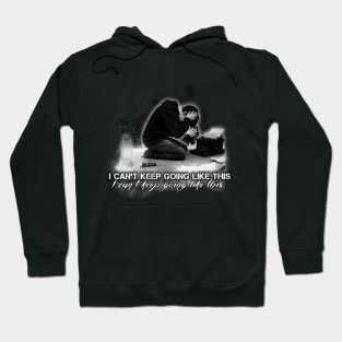 Alan Wake 'I can't keep going like this....' - black version Hoodie